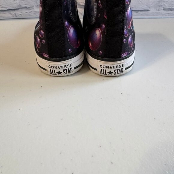 ✨ Converse Chuck Taylor All Star Youth High Tops | Iridescent Bubble Print | 3Y - Picture 6 of 11